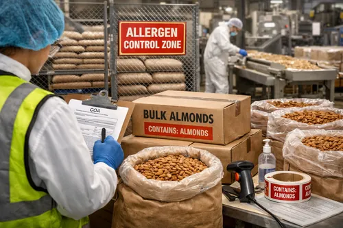 Allergen Controls for Bulk Almond Programs: Receiving, Storage, and Labeling - Almond Industrial Applications — Atlas Global Trading Co.