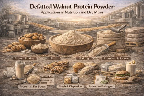 Defatted Walnut Protein Powder: Applications in Nutrition and Dry Mixes - Walnut Industrial Applications — Atlas Global Trading Co.
