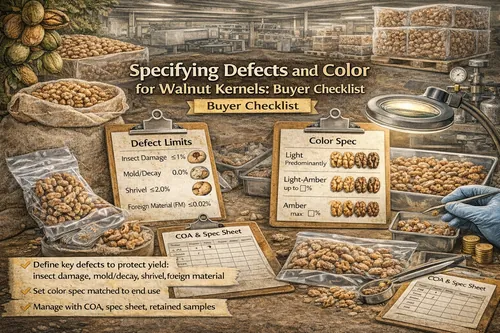 Specifying Defects and Color for Walnut Kernels: Buyer Checklist - Walnut Industrial Applications — Atlas Global Trading Co.