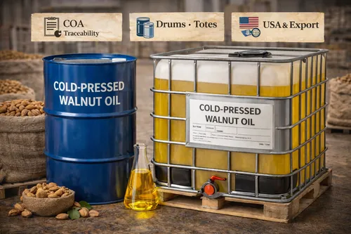 Bulk Cold-pressed edible walnut oil for wholesale supply — Atlas Global Trading Co.