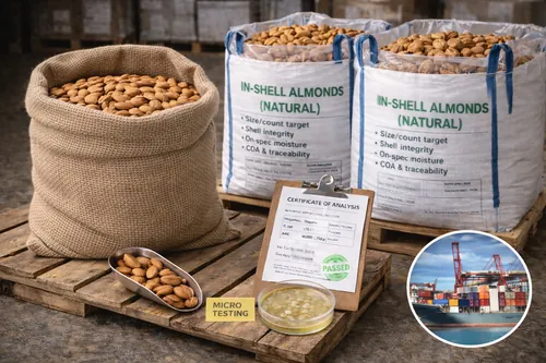 Bulk In-shell almonds (natural) for wholesale supply — Atlas Global Trading Co.