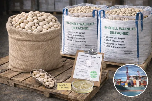 Bulk In-shell walnuts (bleached) for wholesale supply — Atlas Global Trading Co.