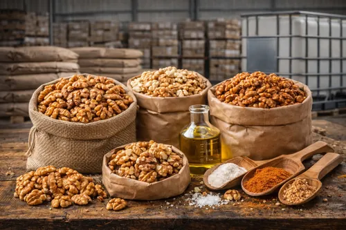 Bulk Oil roasted walnuts for wholesale supply — Atlas Global Trading Co.