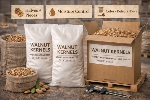 Bulk Raw walnut kernels for wholesale supply — Atlas Global Trading Co.