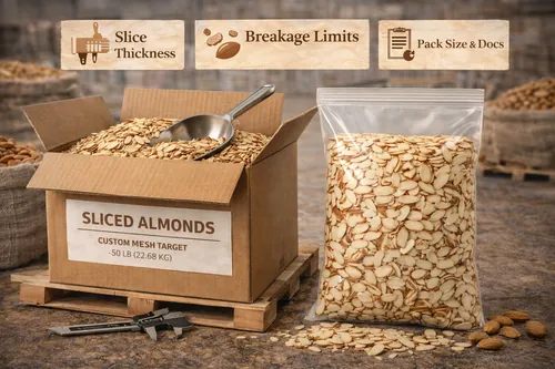 Bulk Sliced almonds for wholesale supply — Atlas Global Trading Co.