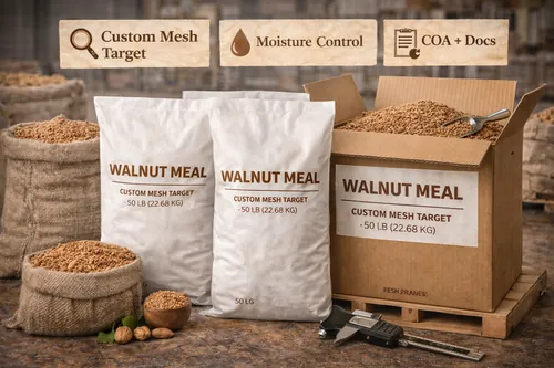 Bulk Walnut meal for wholesale supply — Atlas Global Trading Co.